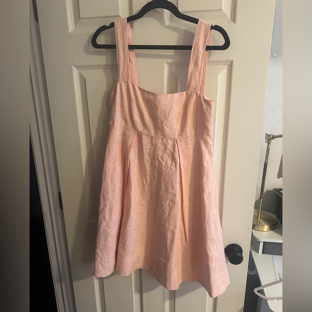 Banana Republic pink linen dress